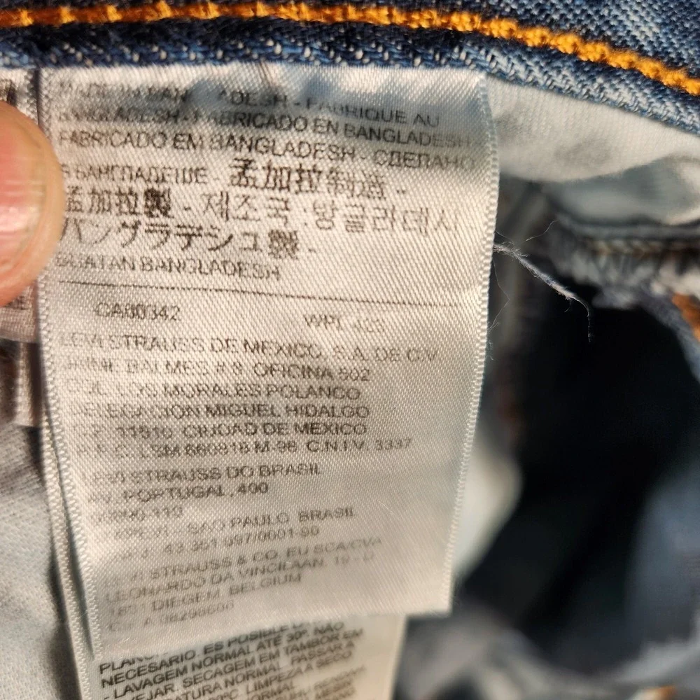 Levi's 505 Jeans Men's 42X30 Blue Straight Regular Fit‎